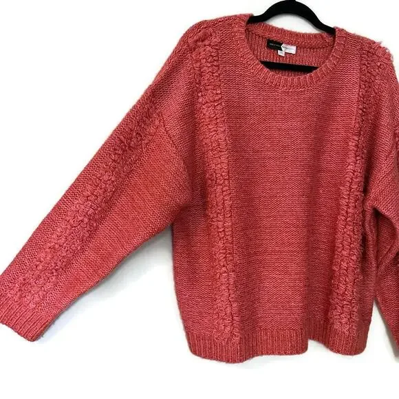 Piper & Scoot, The Memphis Textured Sweater, Rust, XL - Picture 5 of 10